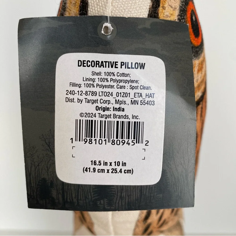 John Derian Barn Owl Throw Pillow